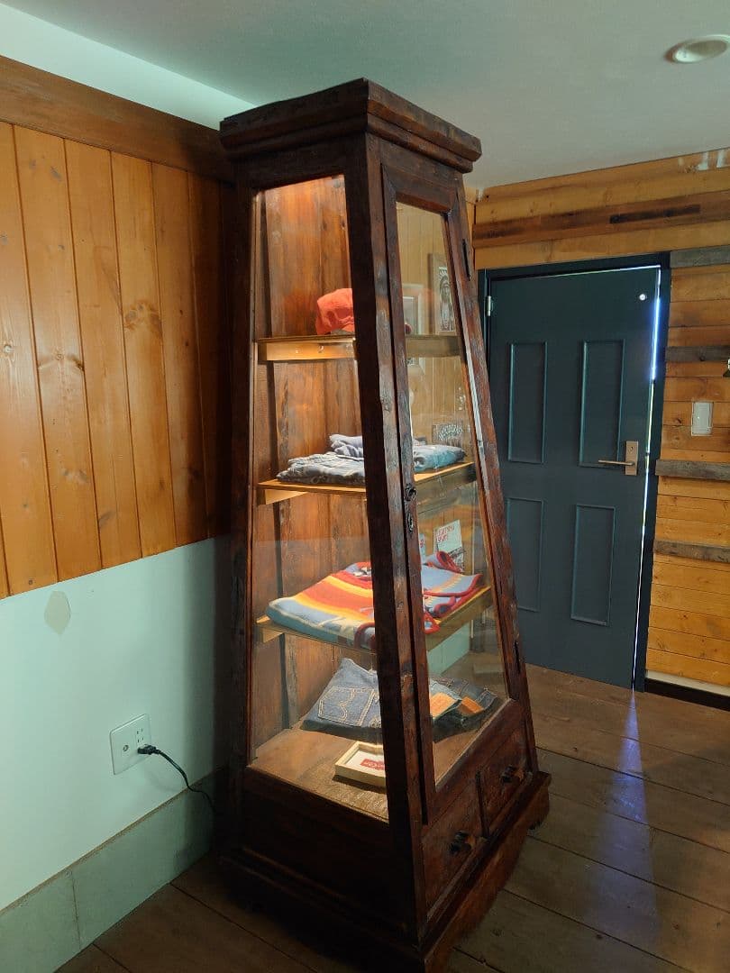 店舗什器　ビンテージ　ショーケース　引き取り限定