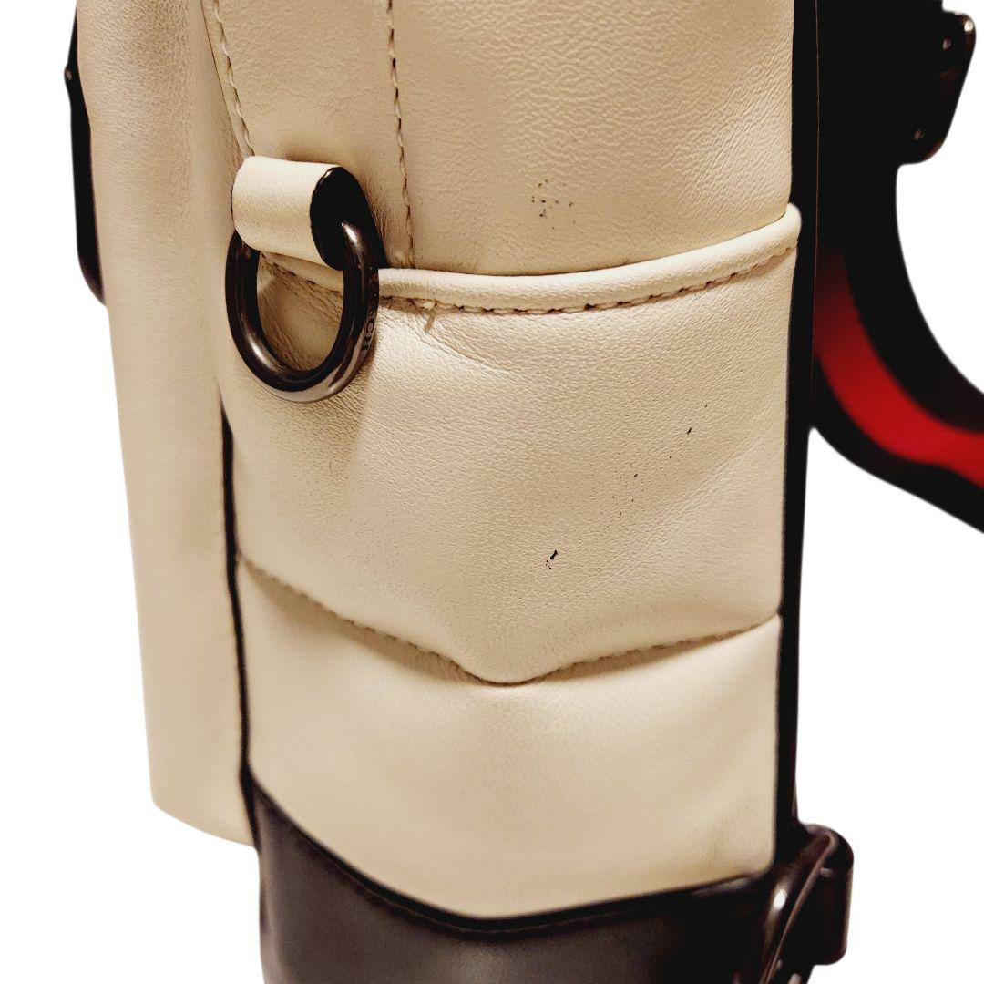 【COACH】ボディバッグ 白×赤×黒 ユニセックス コンパクト