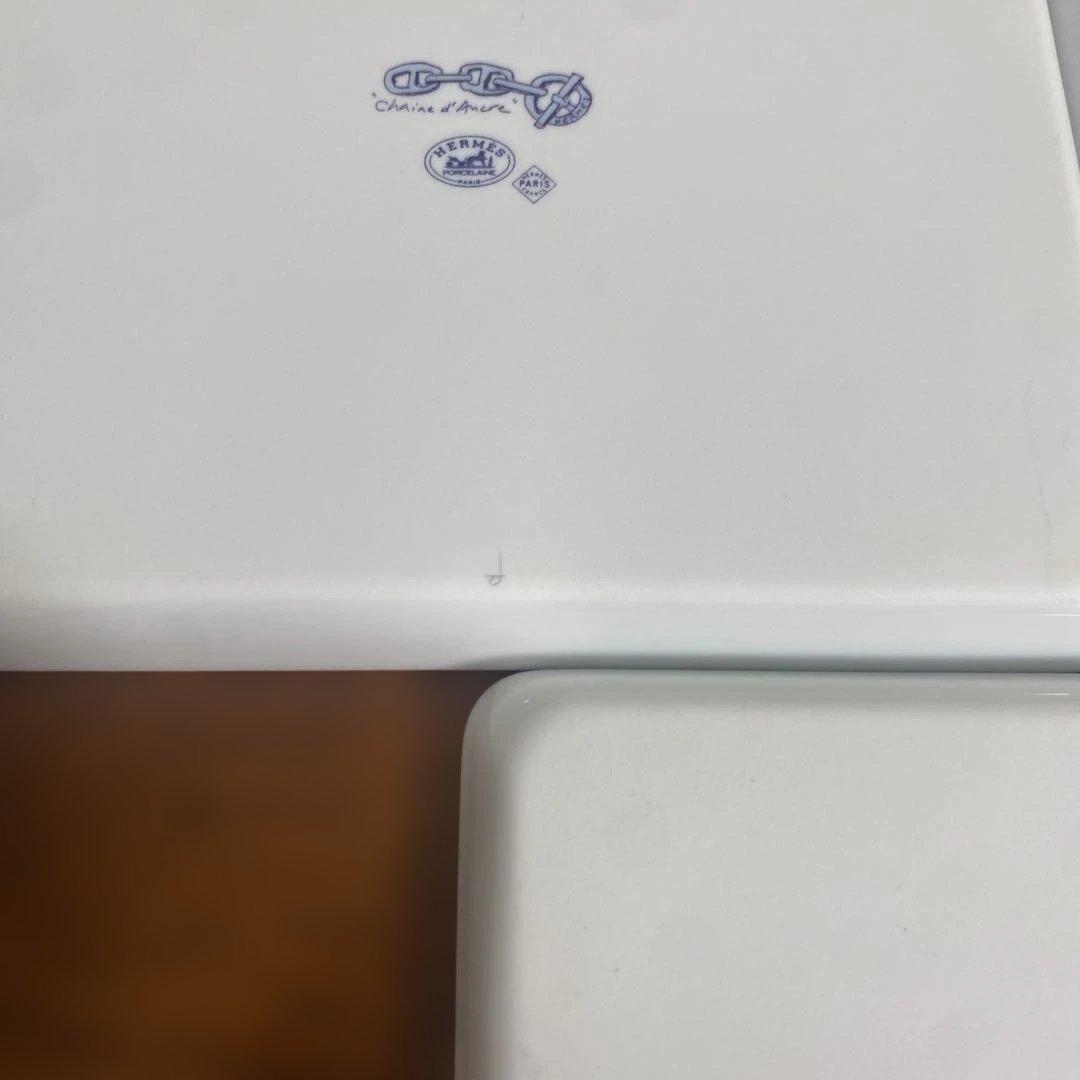 HERMES シェーヌダンクルスクエアプレート