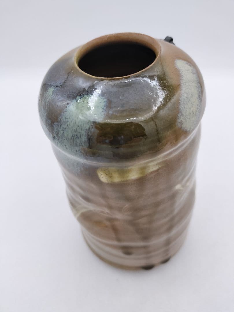 c560 掛花入 虫明焼 黒井慶雲 木箱 茶道具 古物