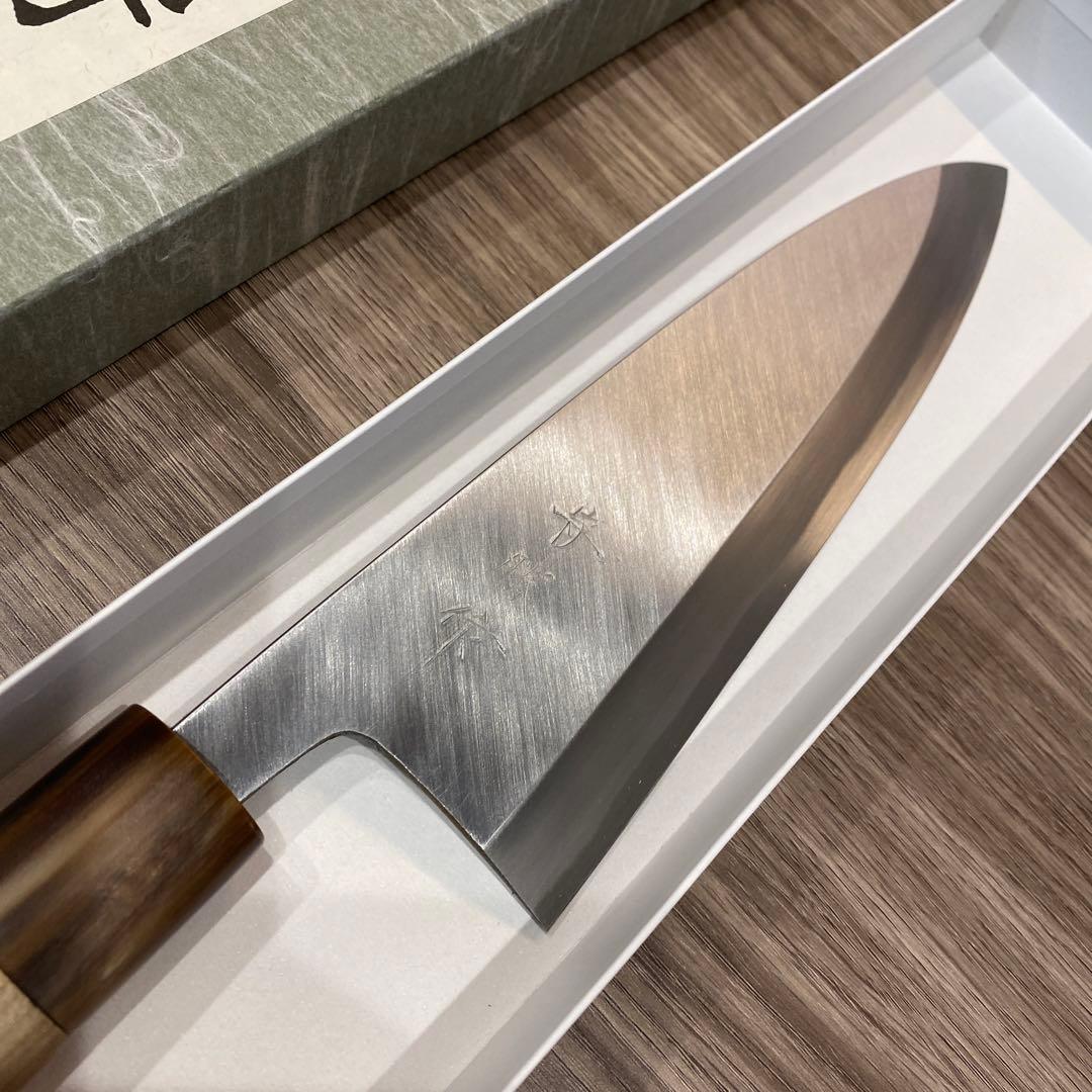 堺刃物守勝出刃包丁水牛柄付　210ミリ