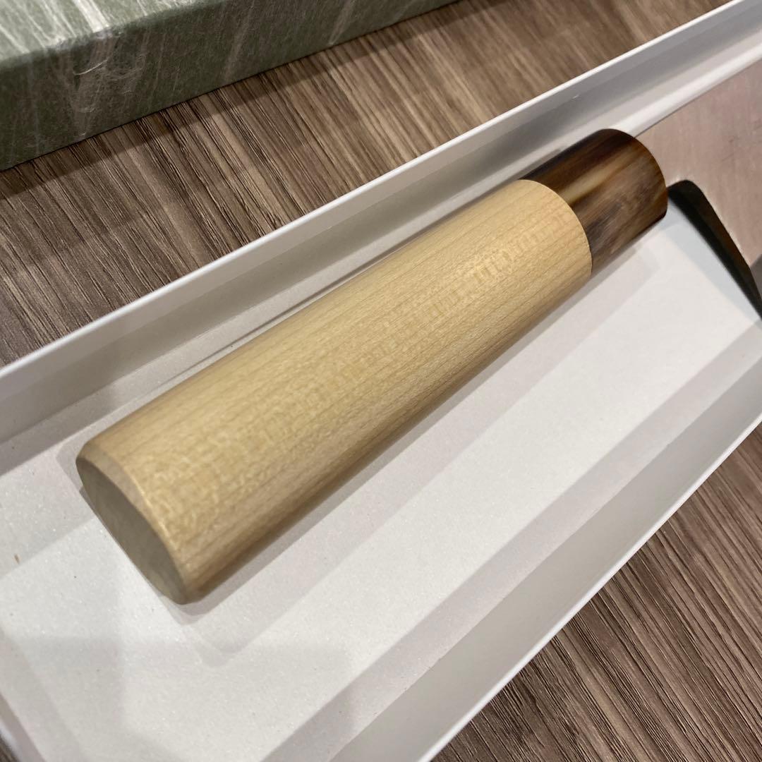 堺刃物守勝出刃包丁水牛柄付　210ミリ