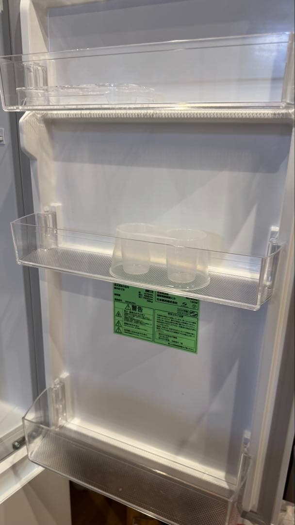 COMFEEホワイト冷蔵庫・冷凍庫 上下二段式