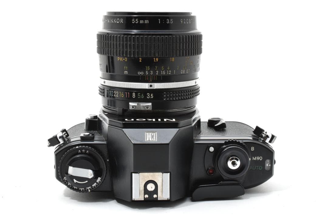 ニコン EM＋Micro NIKKOR 55mm F3.5 カメラ レンズ