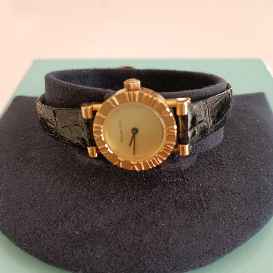 Tiffany & Co. K18 アトラスゴールドウォッチ D286.753