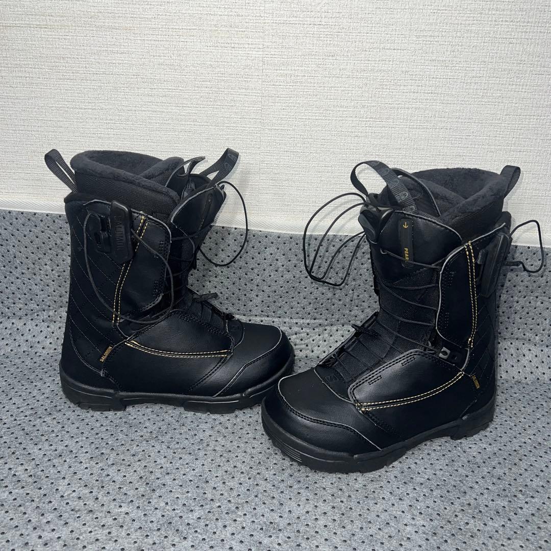数回使用 23cm レディース SALOMON PEARL スノーボードブーツ