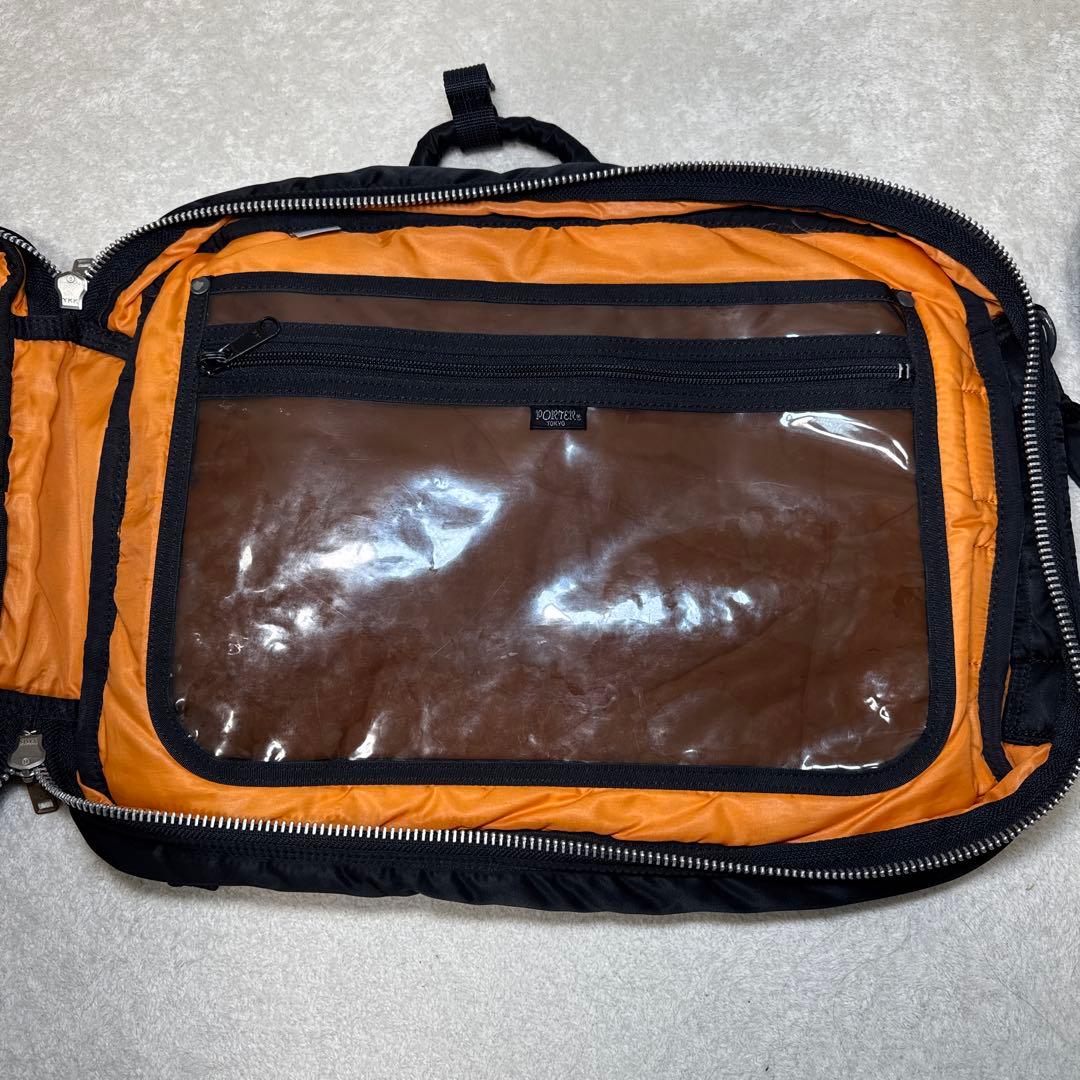 49 極美品　ポーター　タンカー　3way ブラック　ビジネスバッグ