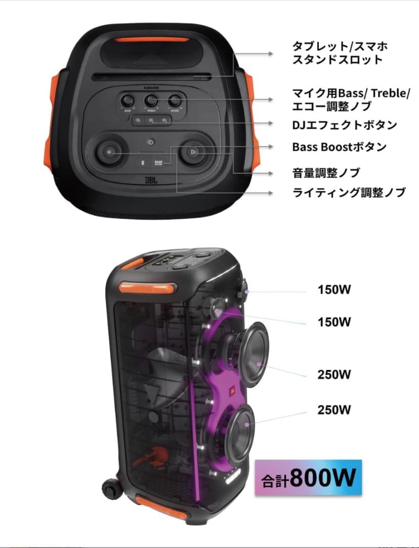 JBL PartyBox 710（1台でも2台でも可）
