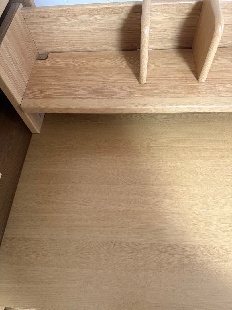 KOIZUMI 学習机ナチュラル L字型デスク 引き出し付き