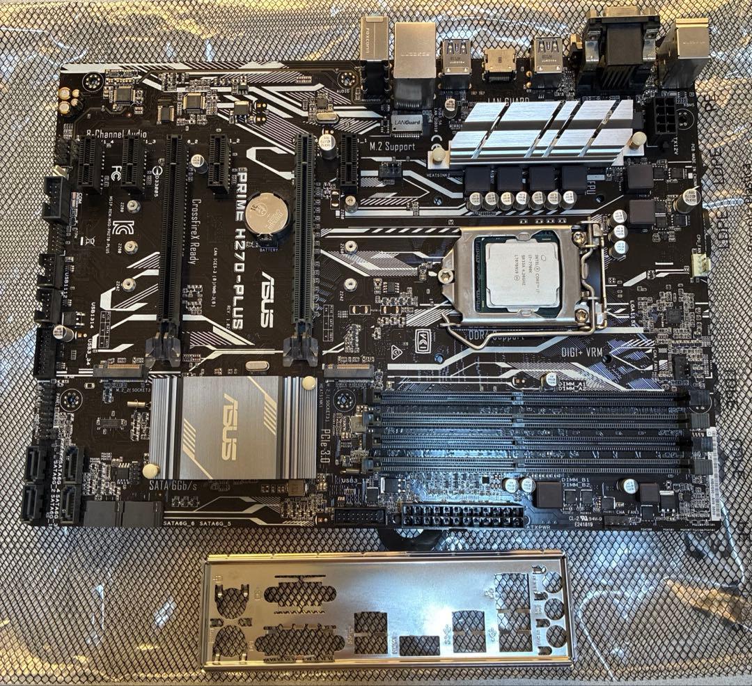 【ASUS】prime h270-plus と【Intel】 i7 7700K