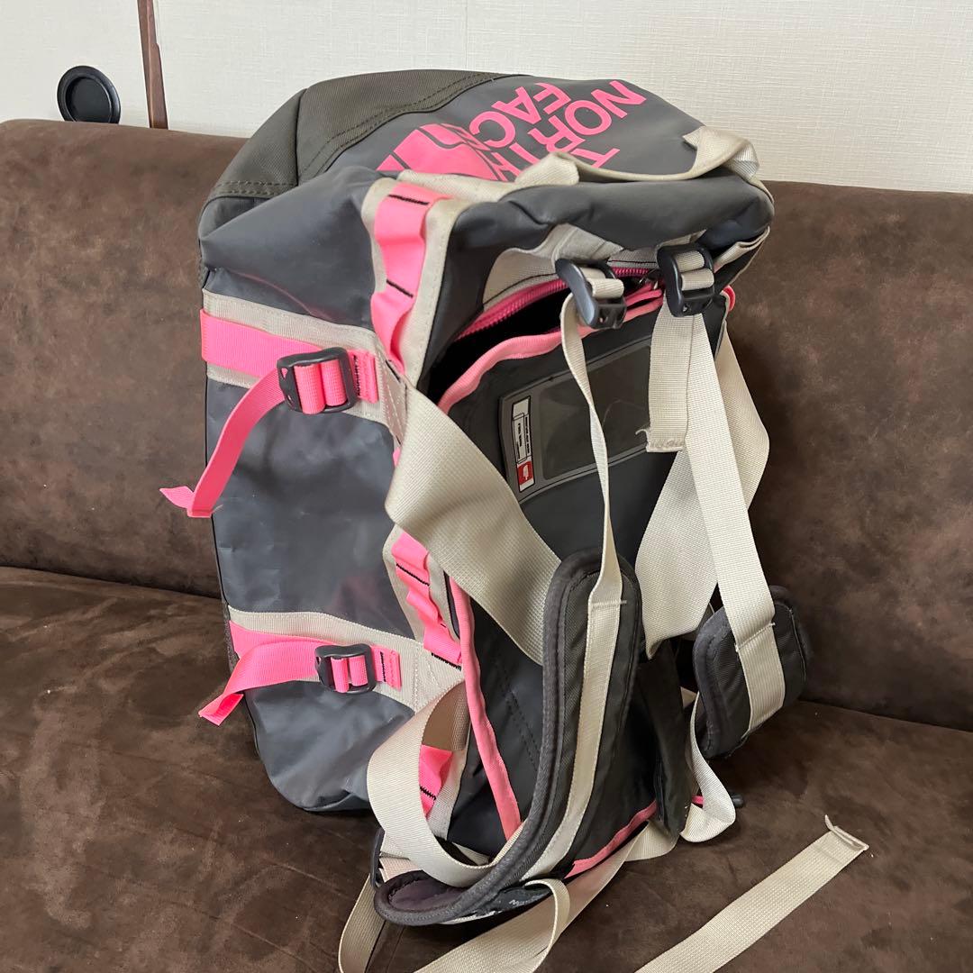 THE NORTH FACE ボストンバッグ グレー/ピンク