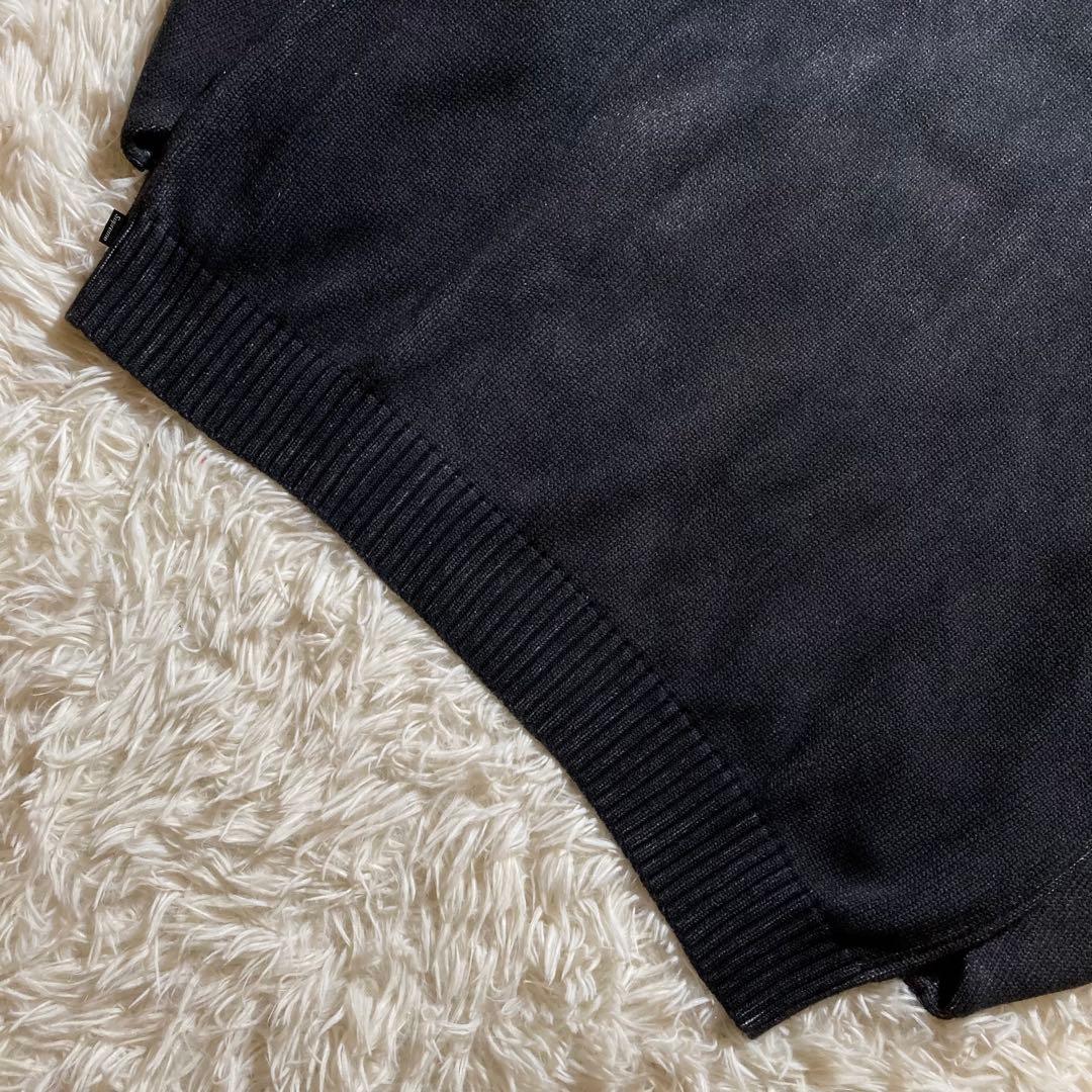トップス Supreme Printed Washed Sweater Black XL