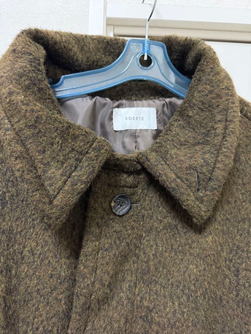 ウールブレンドシャギーコートsoerte