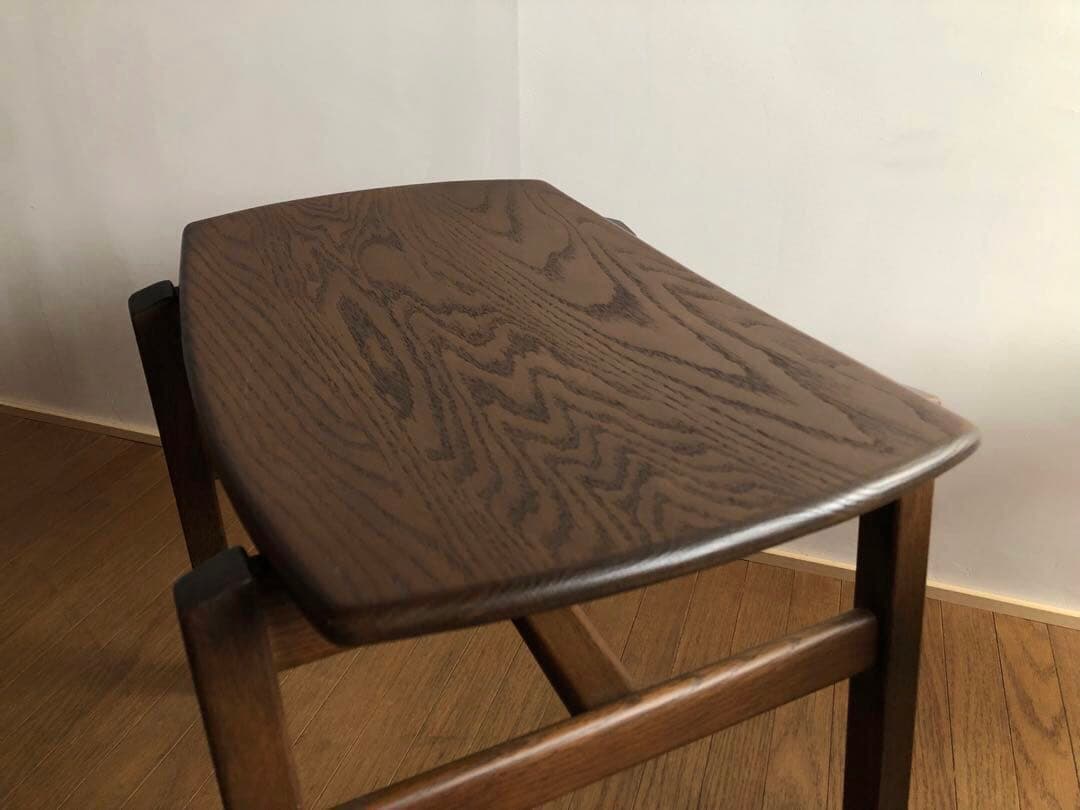 オーク無垢材 スタッキングスツール 2脚セット 曲げ木 民藝 クラフト家具