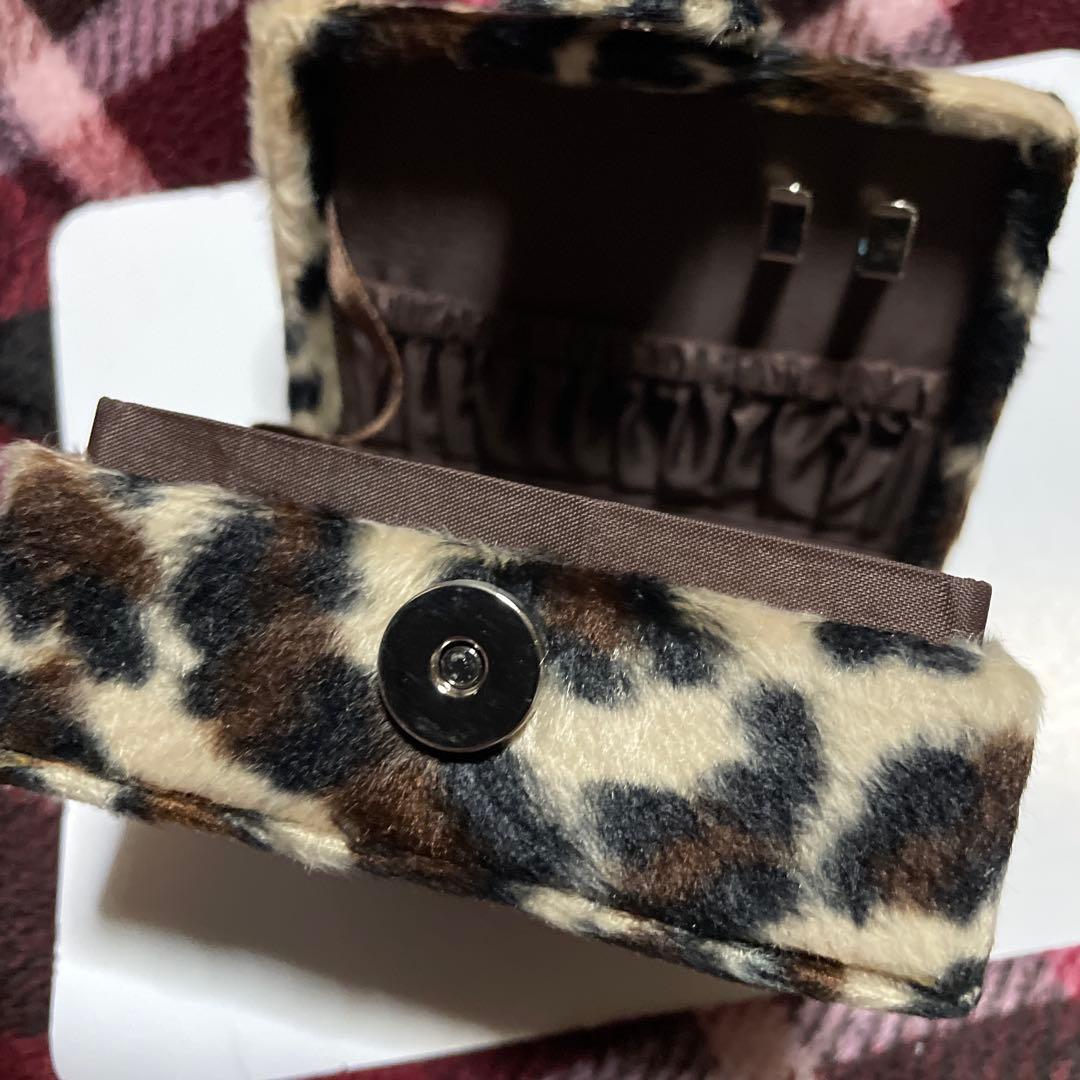 ハローキティアクセサリーケース☆ヒョウガラ☆2001年製