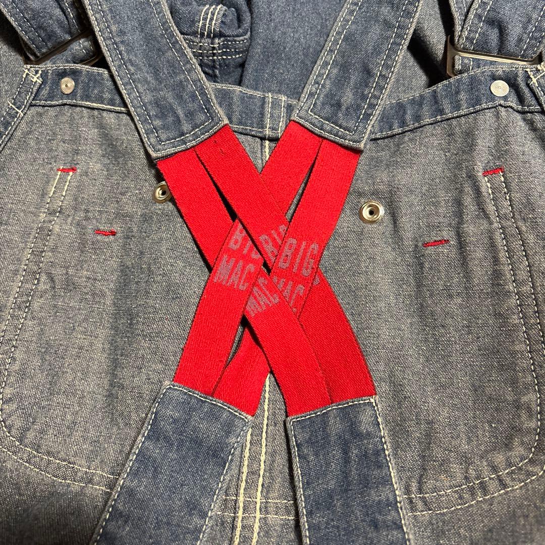 【お値下げしました】BIG MAC デニムオーバーオール　ローバック