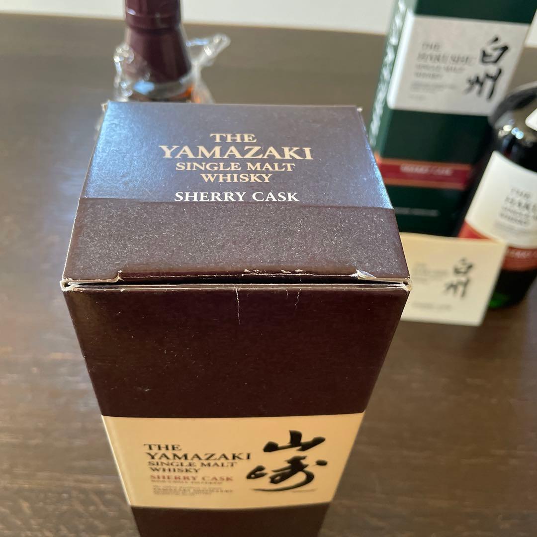 山崎2009シェリーカスク・白州 2014 シェリーカスクシングルモルトウイスキ