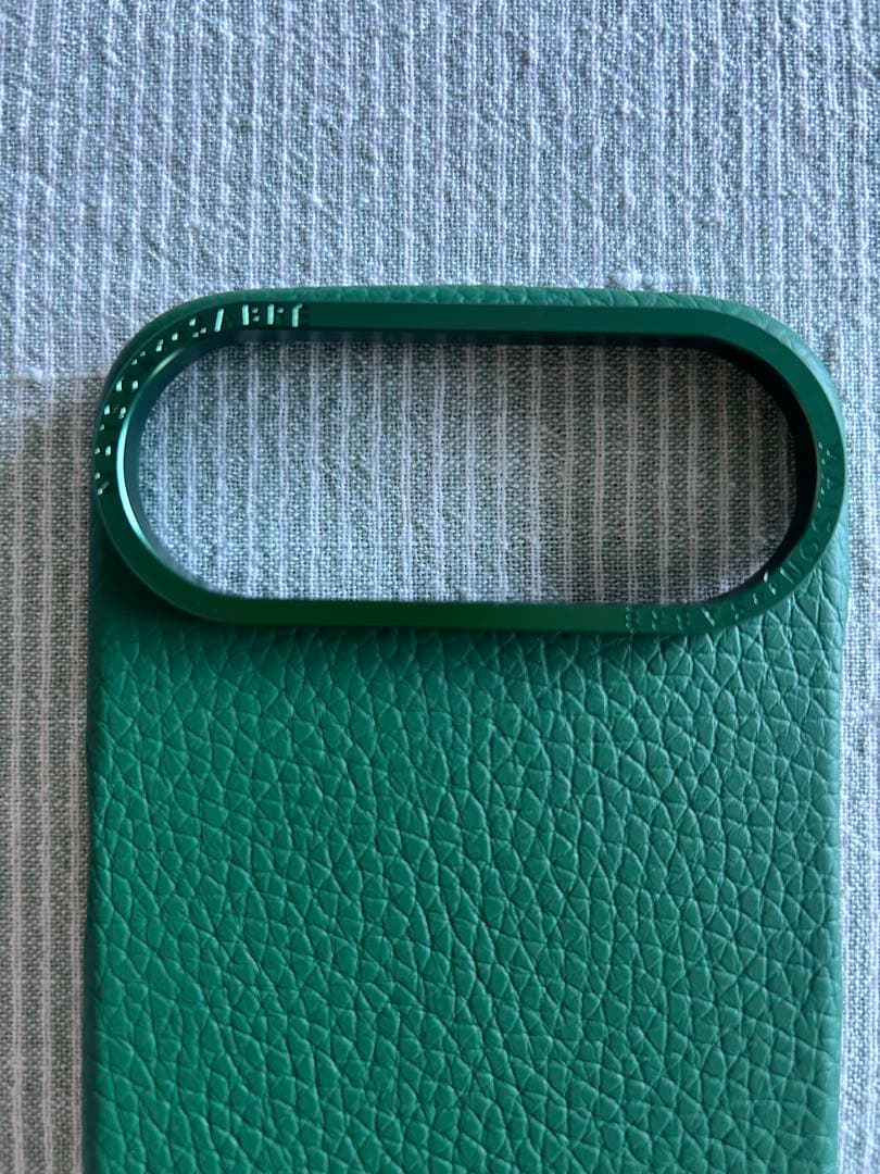 iPhone17Air ケース MAISON de SABRÉ グリーン レザー