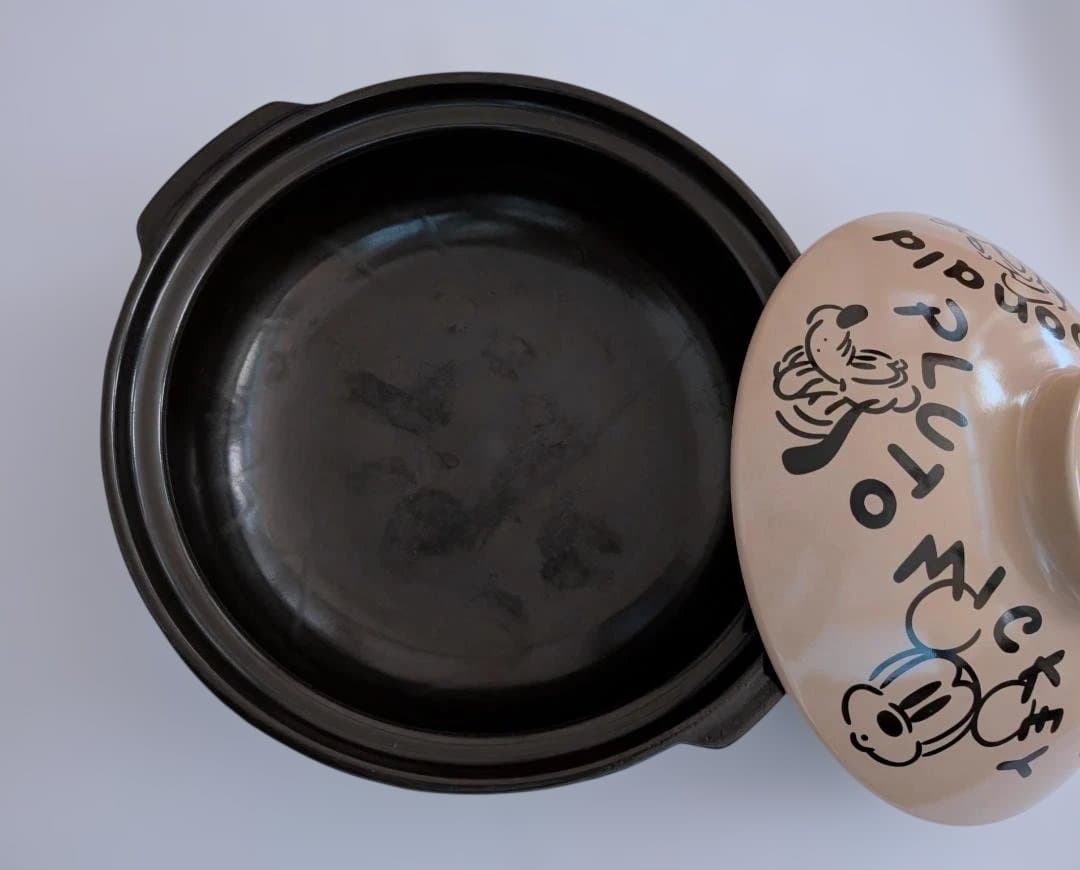 希少　ディズニー　土鍋9号＆小鉢5個　ベルメゾン　ミッキー　ミニー　ドナルド