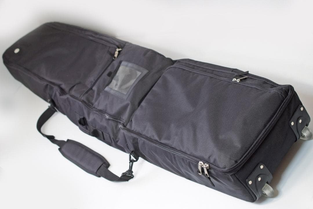 ☆オールインワン W35大型スキーケース ブーツ収納 静音ローラー スノーボード