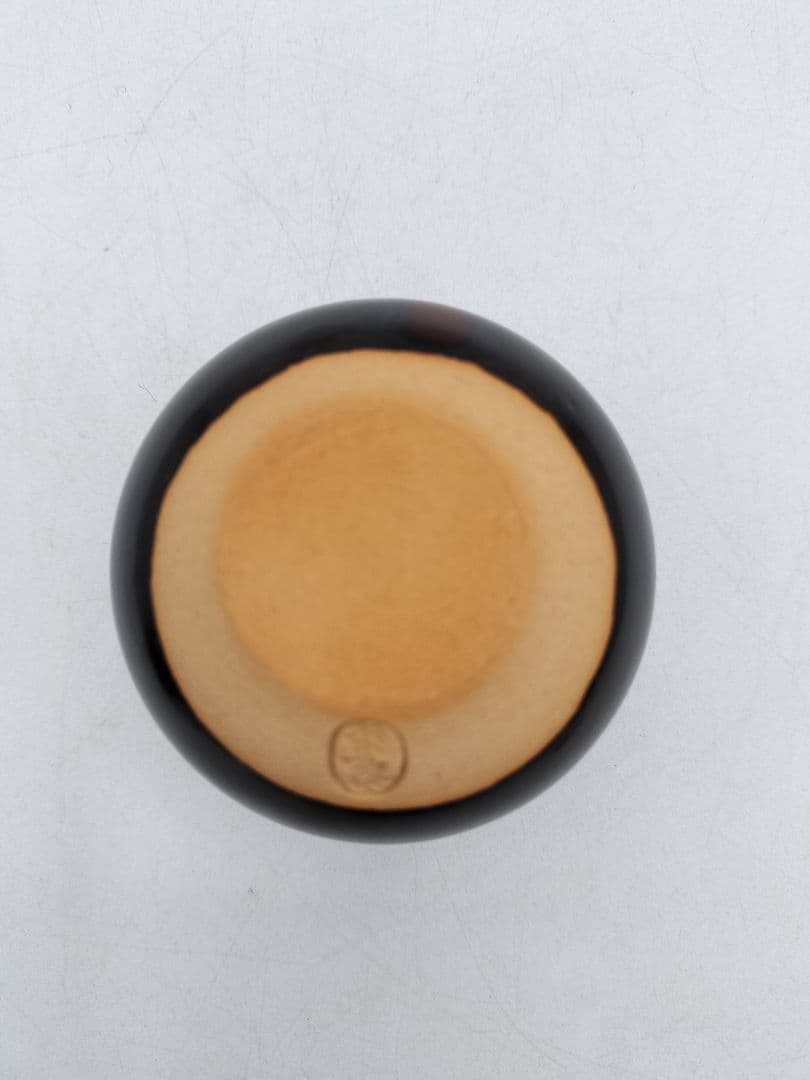 c906【新品・未使用】茶入 大名物漢作 福原茄子写 龍喜窯 木箱 茶道具