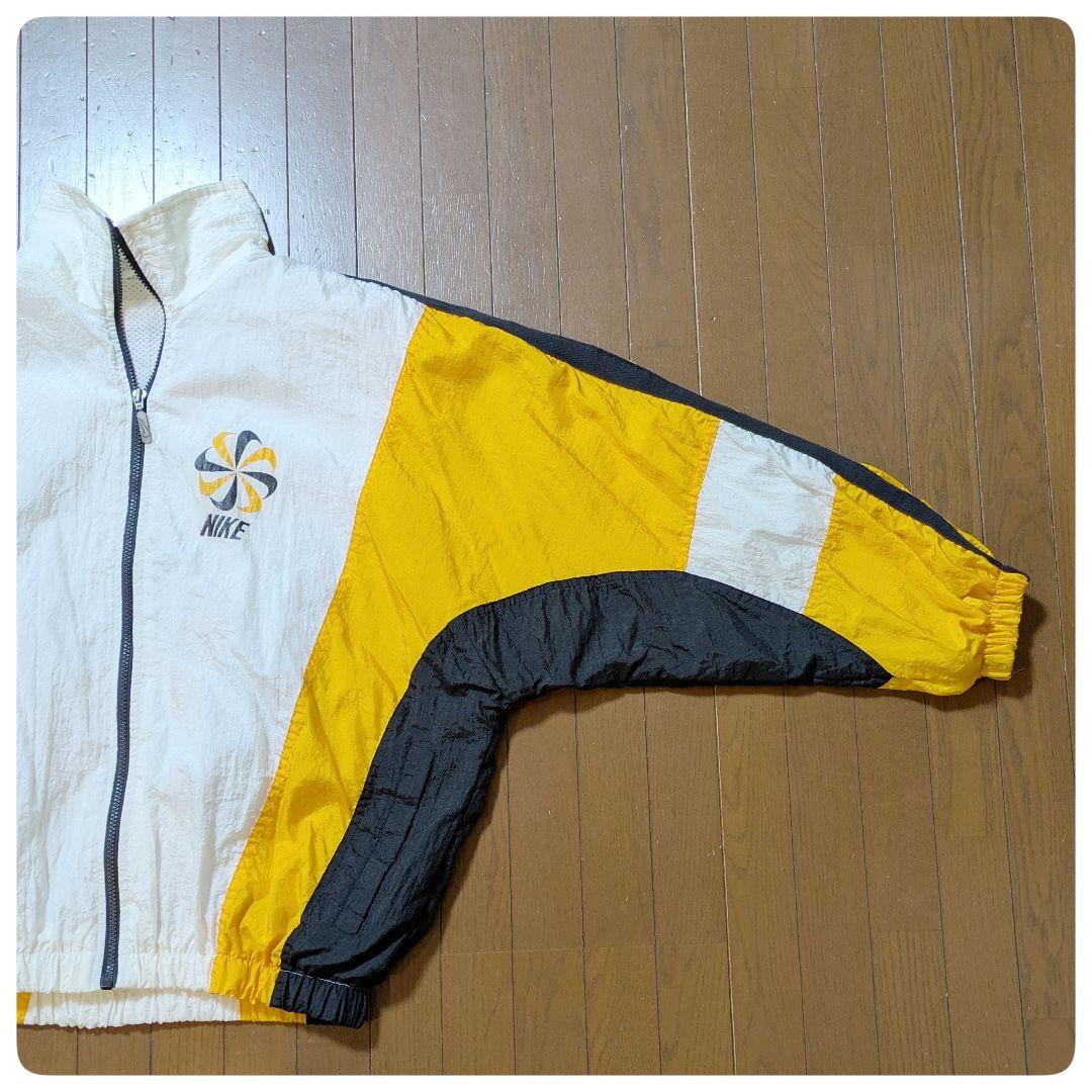 〚やぶれ、汚れ、訳あり〛　風車ナイキ　ナイロンジャケット　90年代　ビンテージ