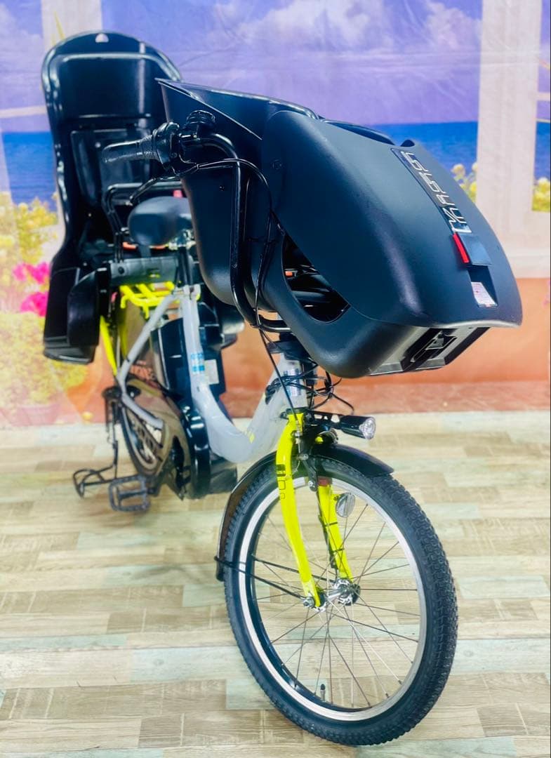 6ヶ月保証　パスキス15AH⭐️ヤマハ子供乗せ電動アシスト自転車Y3031