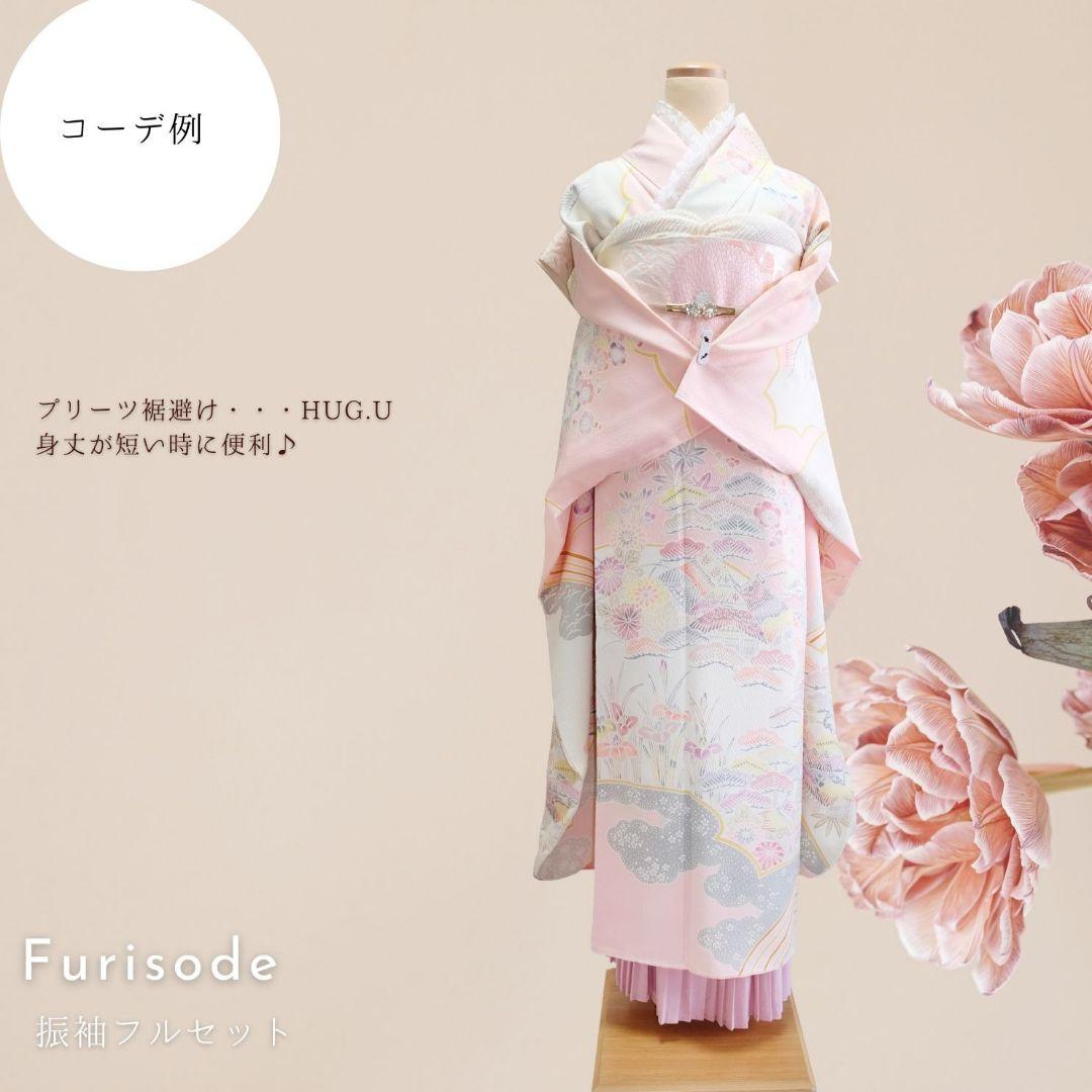 振袖フルセット　ペールピンク　くすみピンク　松竹梅柄　可愛い系　成人式