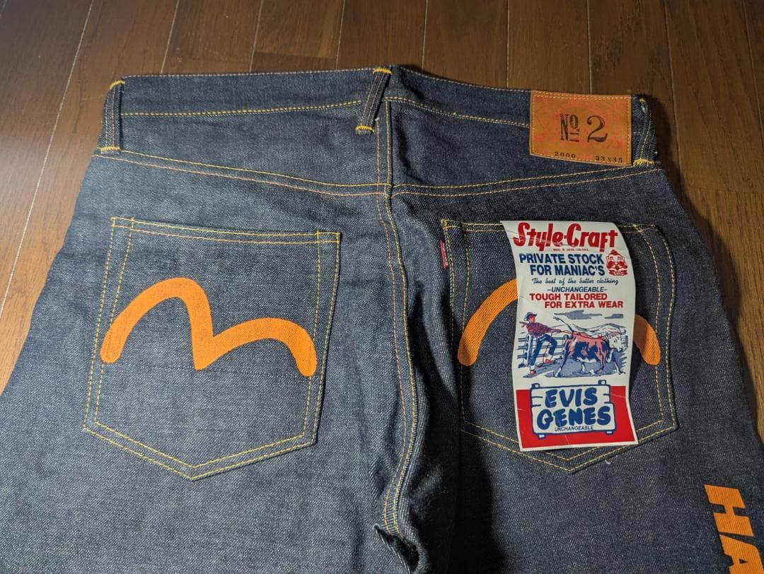 EVISU エヴィス HARAJUKU ロゴデニム 33×35 未使用 日本製