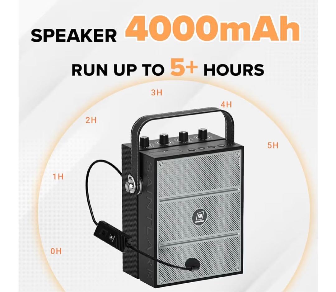 拡声器 ポータブル スピーカー 60W マイク 音楽再生 パーティー イベント