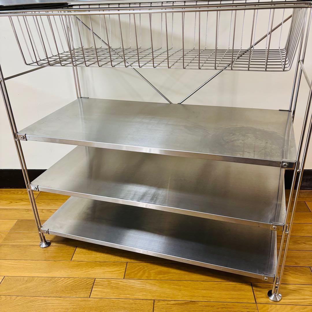 無印良品　ステンレスユニットシェルフ・ステンレス棚　送料込み