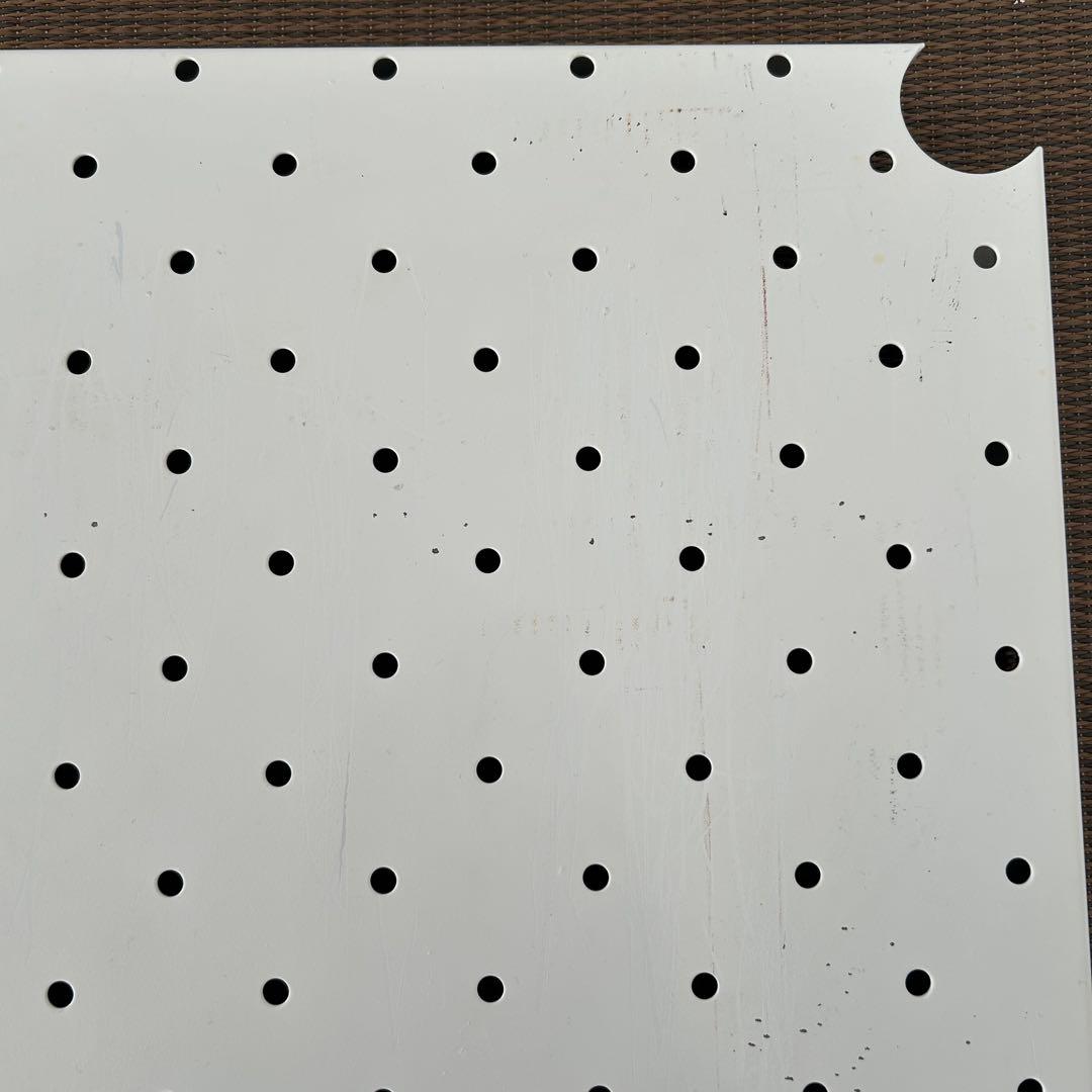 【専用】　ホームエレクター 廃盤品ホワイト パンチングシェルフ 三方クロスバー