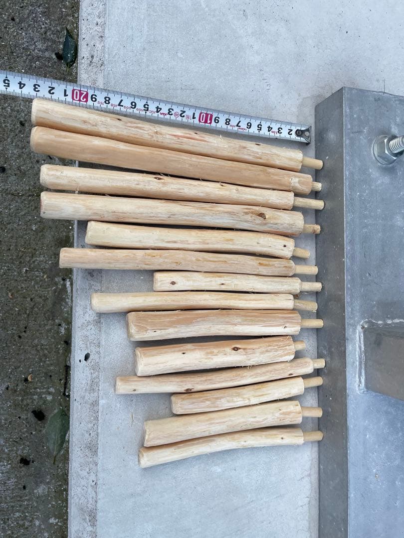 国産ヒノキ　鳥用止まり木　大型スタンド　約115.7センチ　小型中型インコ用