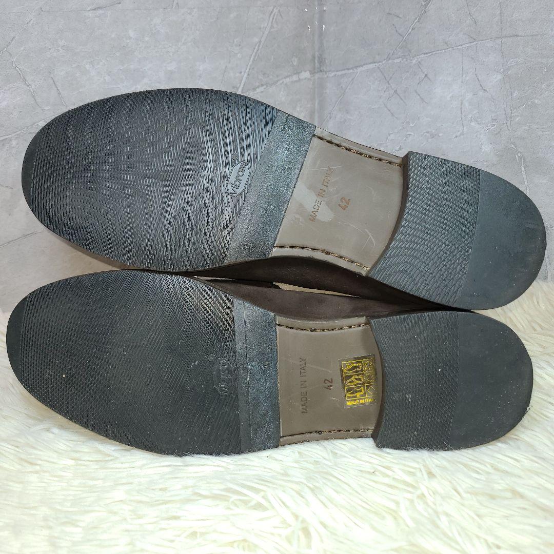 ダニエルレポリ【D.LEPORI】　　スエード　ビットローファー　ダークブラウン