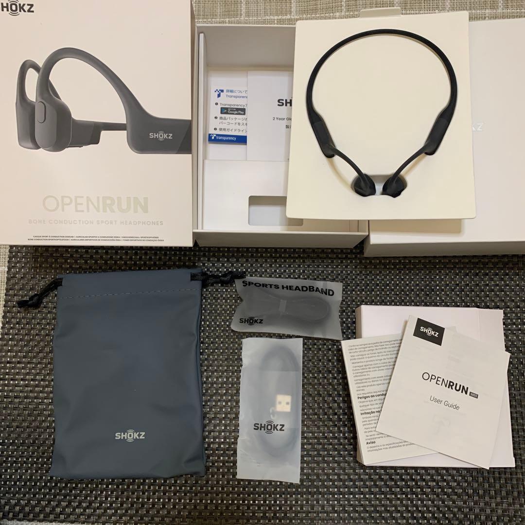 SHOKZ OPENRUN 骨伝導イヤホン S803 ブラック