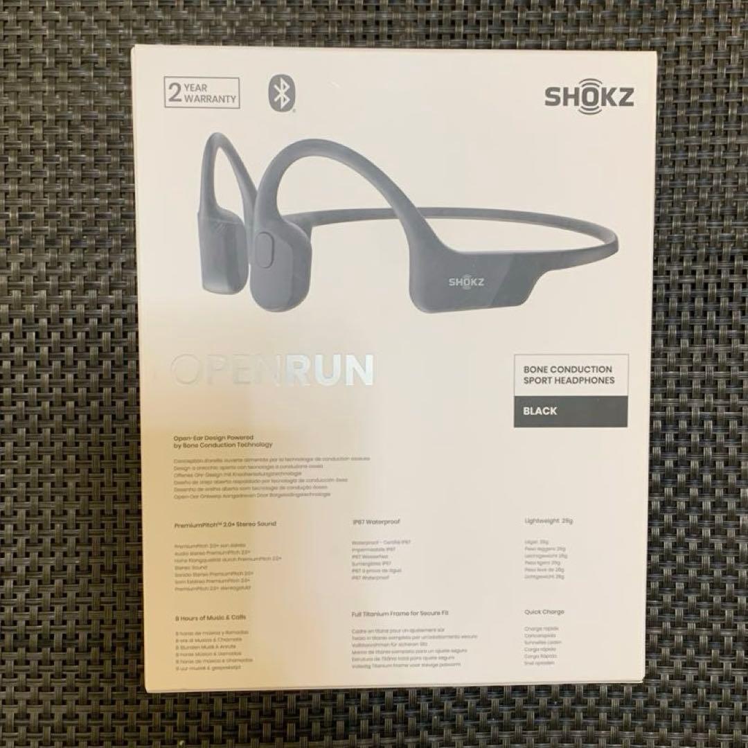 SHOKZ OPENRUN 骨伝導イヤホン S803 ブラック