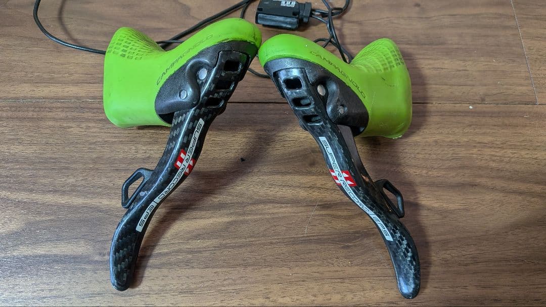 動作品 カンパニョーロ スーパーレコード eps v2 左右シフター