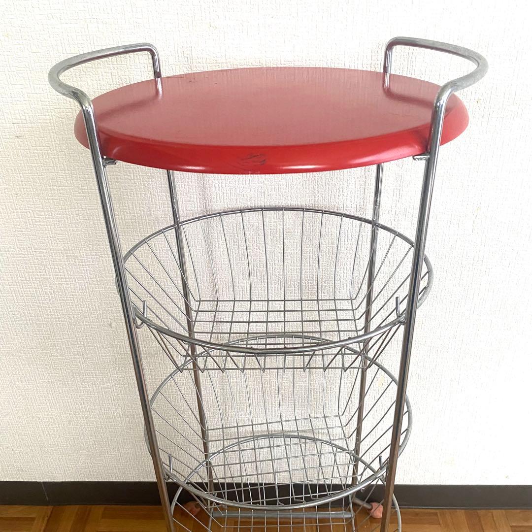 ワゴンラック 飾り棚 ワイヤーラック 高さ78cm