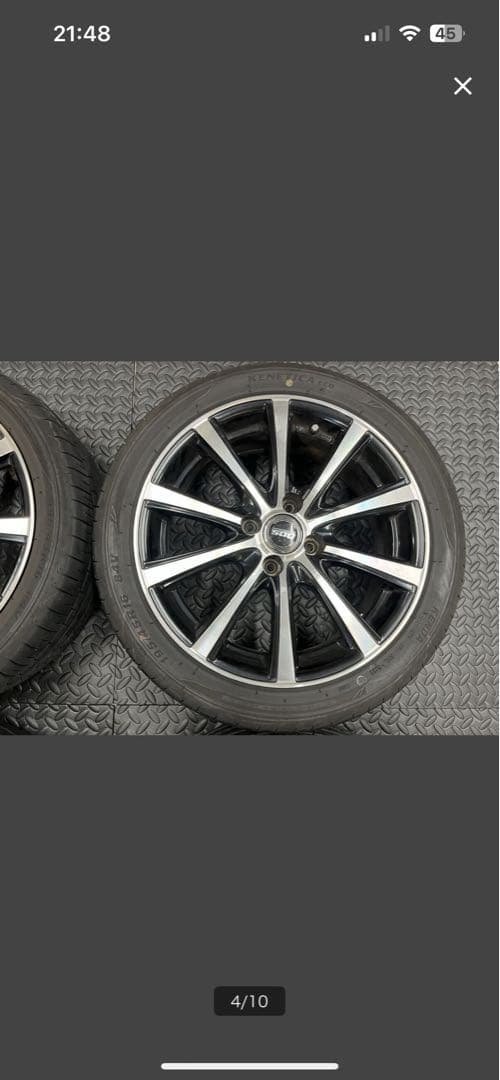 つ*ん様 BADX DOS PCD100 195/45R16 2023年タントワ