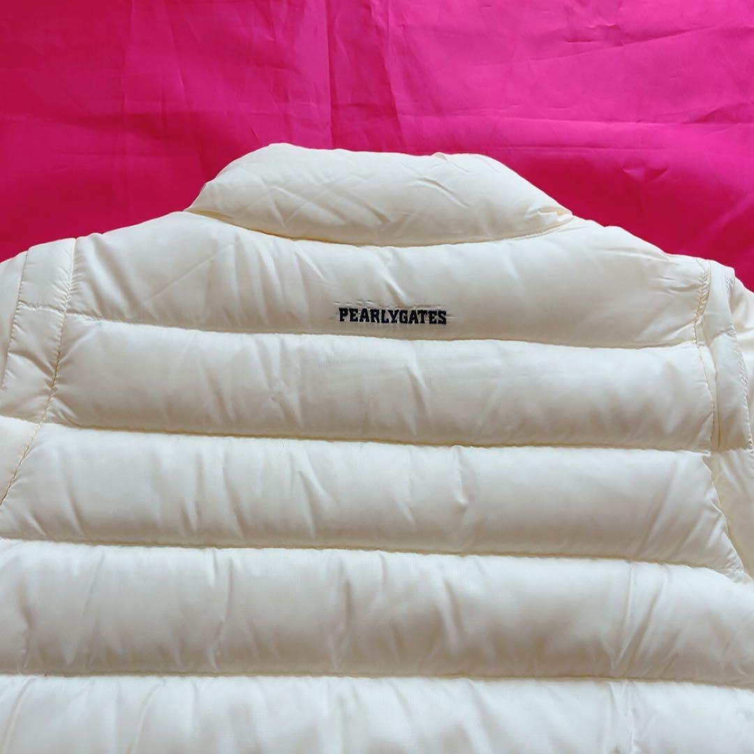 極美品　パーリーゲイツ 　２WAY　ダウン　ジャケット　ベスト　軽量　アイボリー