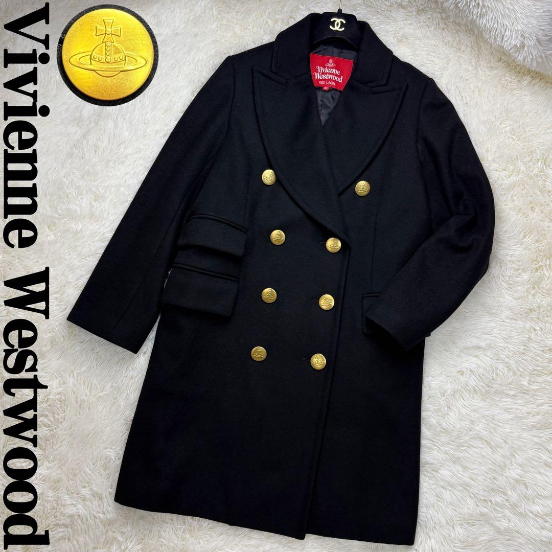 希少♡Lサイズ♡ヴィヴィアンウエストウッド オーブボタン ウール メルトンコート