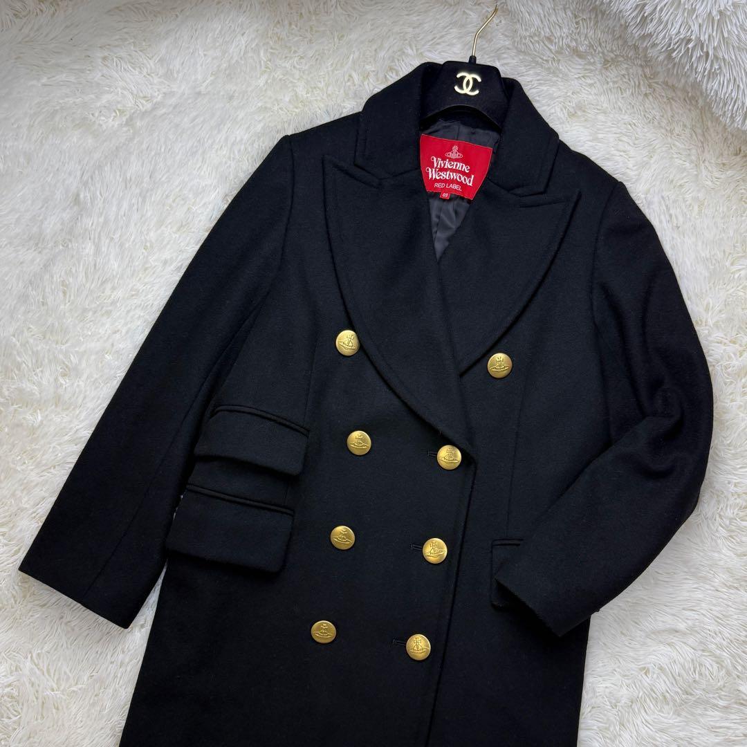 希少♡Lサイズ♡ヴィヴィアンウエストウッド オーブボタン ウール メルトンコート