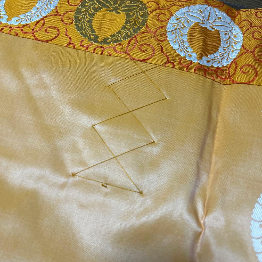 未使用品 浄土真宗 金襴大五条袈裟 法衣 袈裟