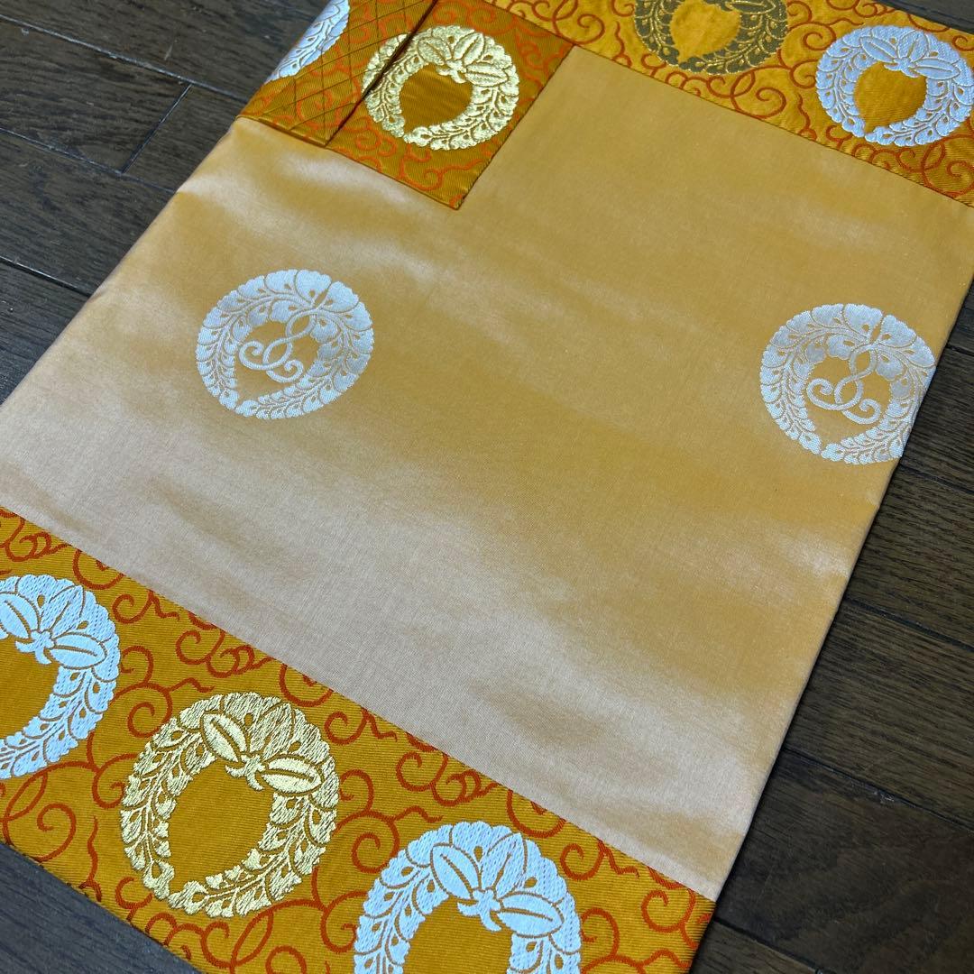 未使用品 浄土真宗 金襴大五条袈裟 法衣 袈裟