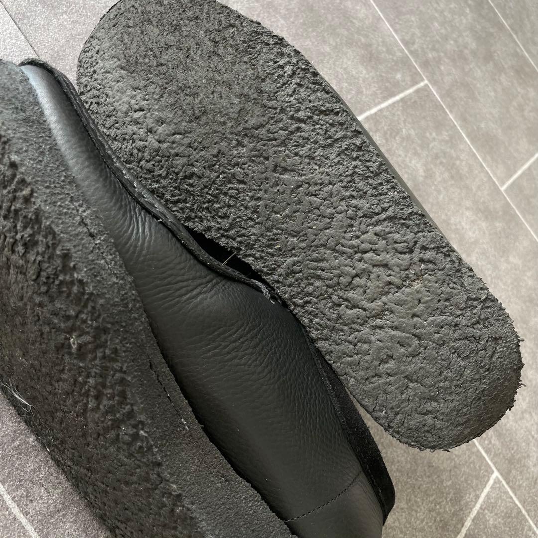 BEAMS LIGHTS 別注 ワラビーレザーLOW SP パドモア 黒 7