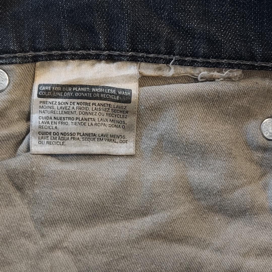 リーバイス569 Levis W34 ブラックデニム 黒 古着 18676