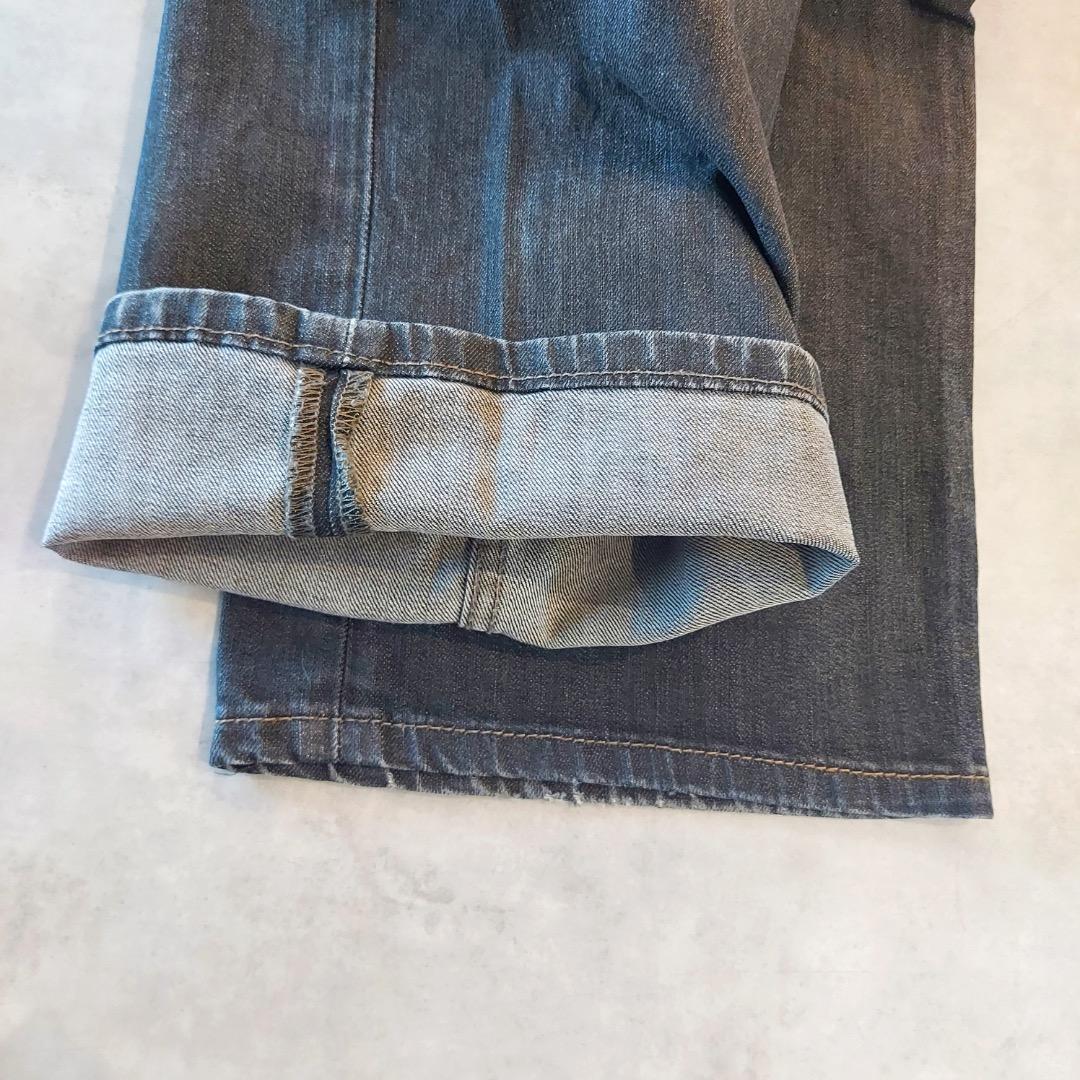 リーバイス569 Levis W34 ブラックデニム 黒 古着 18676