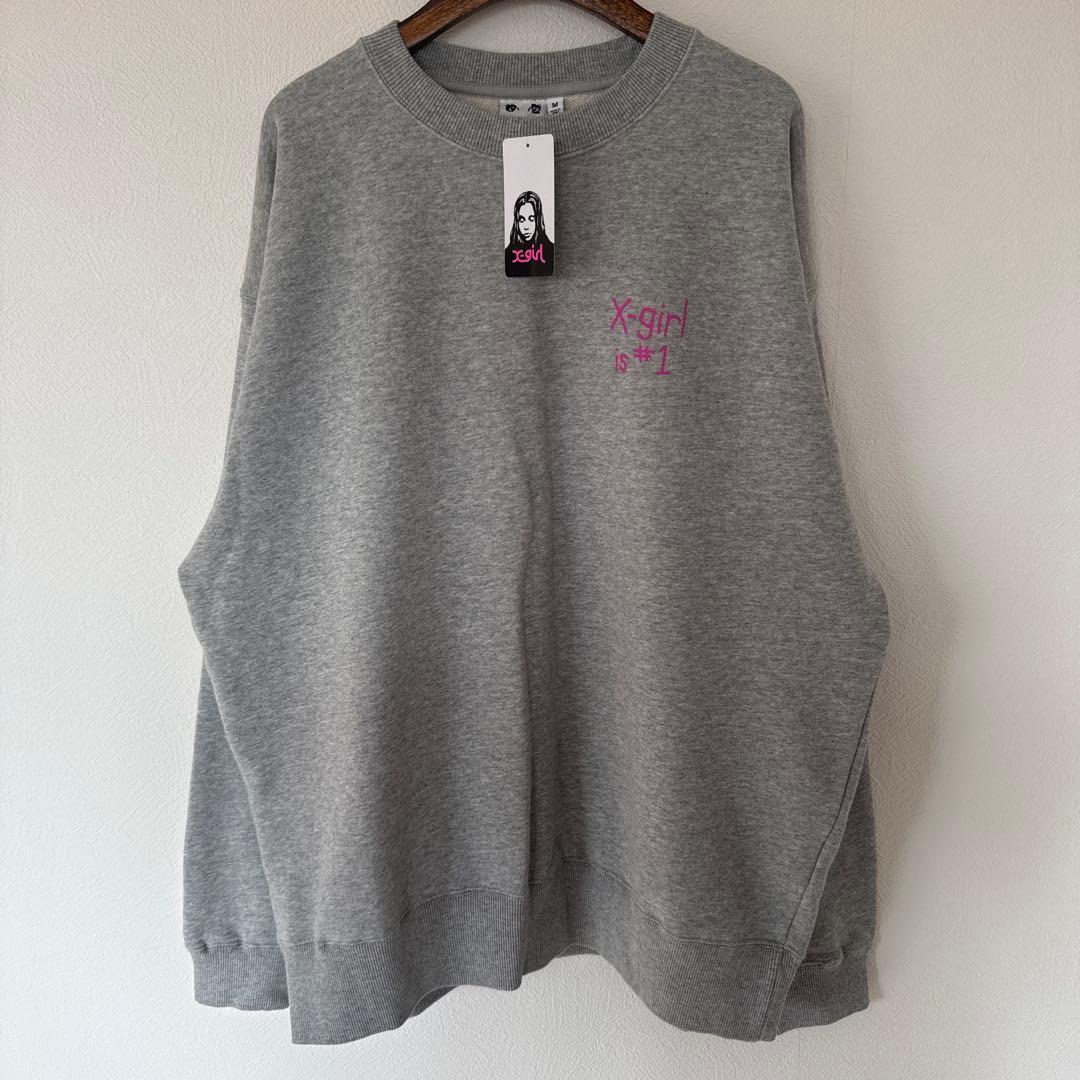 X-girl✩.*˚ フラッグビッグスウェットトップス