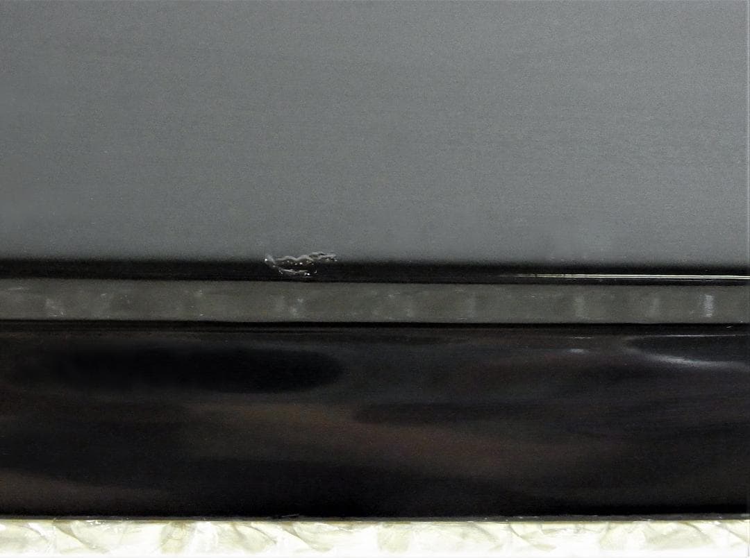 【未使用】金装飾＜黒＞13.0 皿形長手盆　錦絵　木製本漆塗　白木屋漆器店