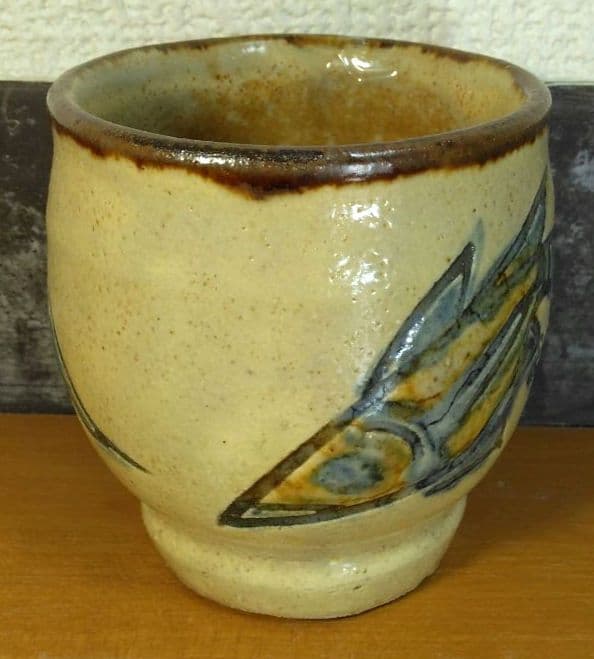 人間国宝 金城次郎 壷屋焼湯呑 栞 共箱 無傷 壺屋焼 やちむん